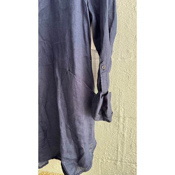 Cynthia Blue Beachwear Cover-Up Size Medium - Picture 3 of 5